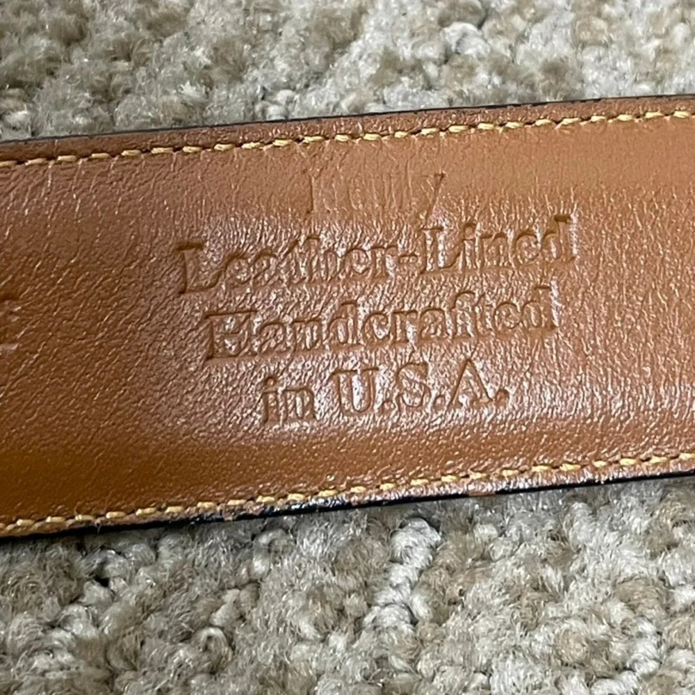 Allen Edmonds Leather Dress Belt Mens 38 Black Handcrafted USA Custom Calf 1 1/8